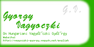 gyorgy vagyoczki business card